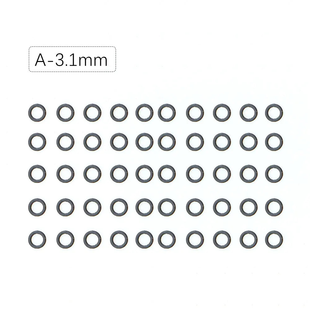 50pcs Carp Fishing Accessories Round Ring Swivels For Hair Chod Rig Pop up Bait Boilie Hook Swivels Connector Terminal Tackle