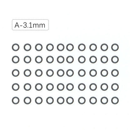 50pcs Carp Fishing Accessories Round Ring Swivels For Hair Chod Rig Pop up Bait Boilie Hook Swivels Connector Terminal Tackle