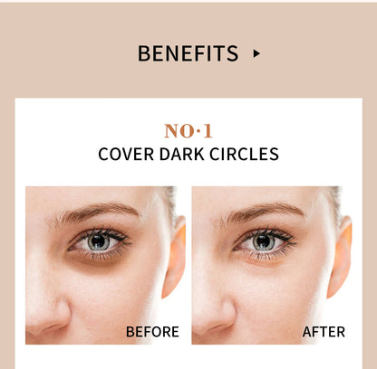 QIC Waterproof & Sweatproof Concealer Cream - Tattoo Coverage, Long-Lasting Foundation, Natural, Full Coverage, All Skin Types