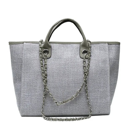 Fashion Make Up Designer Big Women's 2025 New Korean Fashion Casual Large Capacity Shoulder Crossbody Chain Tote Bag