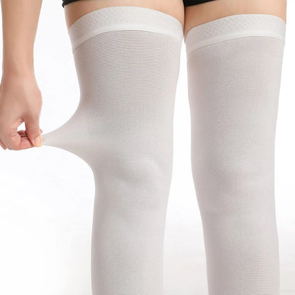 1Pair  Ted Hose Thigh High Anti Embolism Compression Stockings for Women & Men, Surgical Compression Stockings, 15-21 mmHg