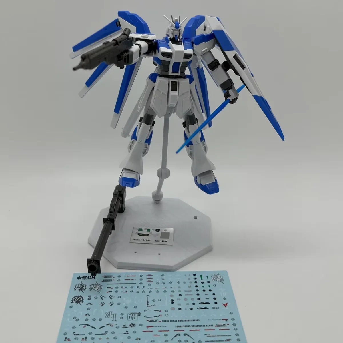 HG 1/144 RX-93-v2 Hi Nu Warrior Assemble The Model Action Figures Children'S Toy Trendy Play Desktop Decoration Gift Collectible