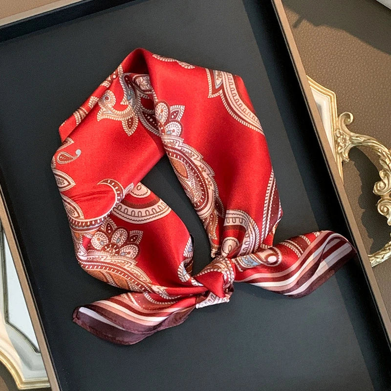 Scarf 100% Silk Bandana Women Square Scarves Wrap Kerchief Spring Fashion Luxury High Quality Headband Hijab Shawls 2026