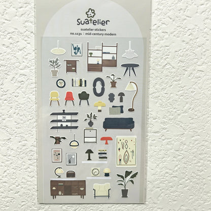 Korean Import Suatelier Travel Home Life Study Friend Stickers Scrapbooking Diy Journaling Diary Stationery Sticker School Gift