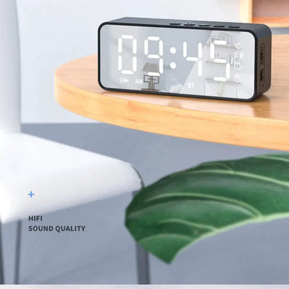 Alarm Clock Radio FM Bluetooth Speaker Portable Subwoofer Caixa De Som Sound Box Music Wireless Mini Woofers Bocina Lamp Column