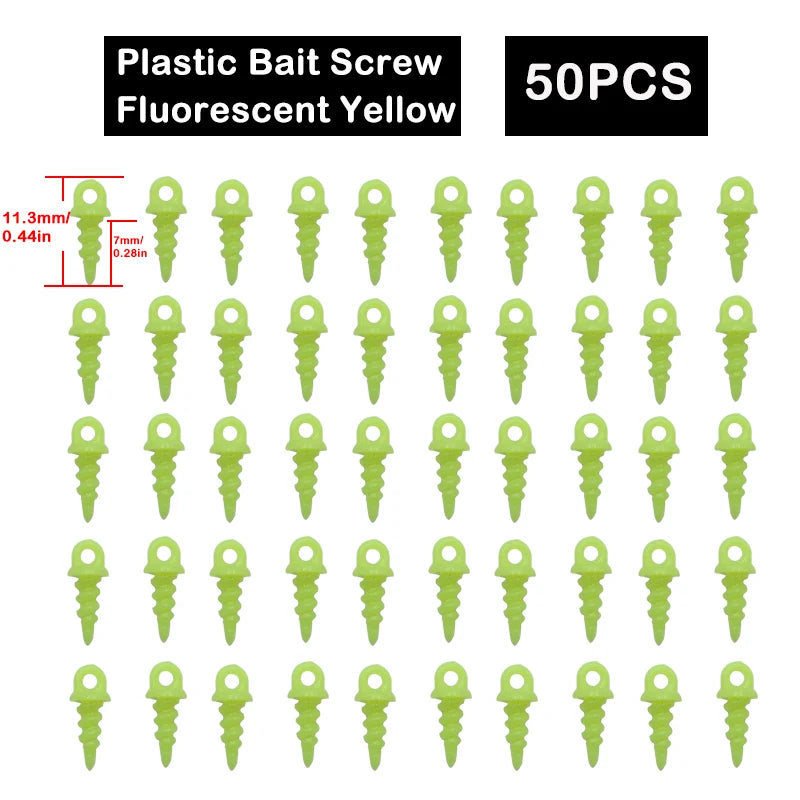 Carp Bait Screws With Ring Mirco Swivel Carp Bait For Carp Ronnie Rig Zig Chod Boilies Screws Carp Hiar Rig Terminal Tackle