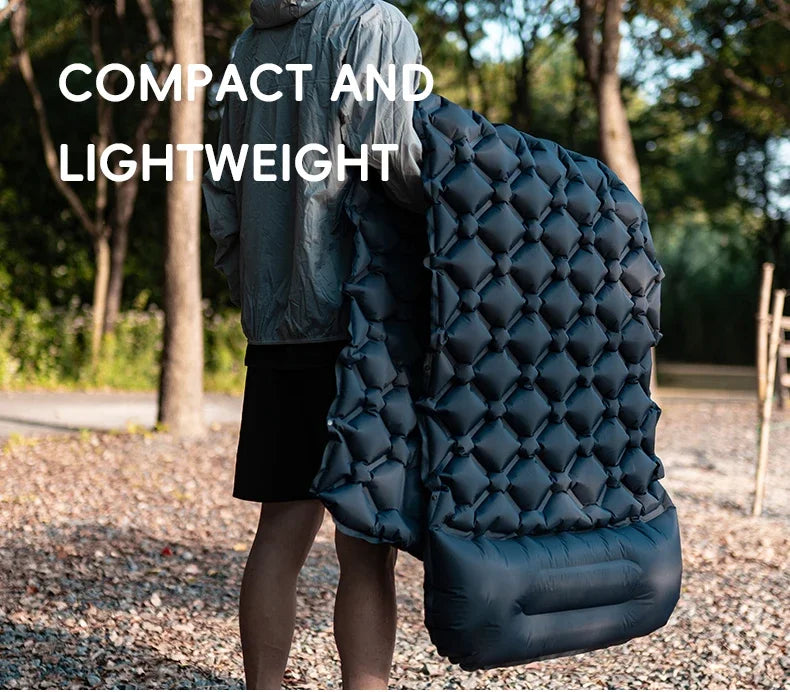 TARKA Inflatable Camping Mats Sleeping Pad Outdoor Tourist Air Cushion With Pillow Self-Inflating Mattress For Hiking Picnic