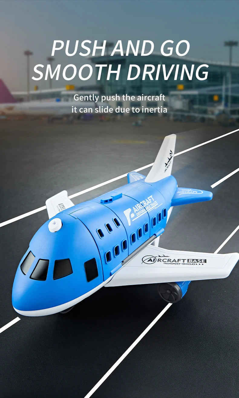 Creative and novel deformation airplane toy combination - Multiple themes, gift box packaging - Gifts suitable for boys and girl