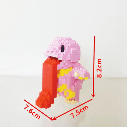 75 Style Building Blocks Assembly Anime Picachu Charizard Doll Blastoise Bulbasaur Gengar Bricks Figures Toy for Kid Gift