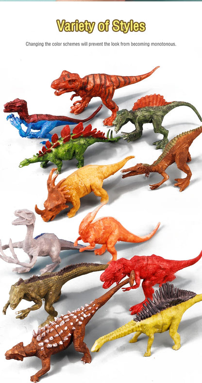 6/8PCS Unpainted DIY Dinosaur Painting Kit, Blank Model Toys for Kids 3+ Years Creative Graffiti Montessori Educational Art Gift