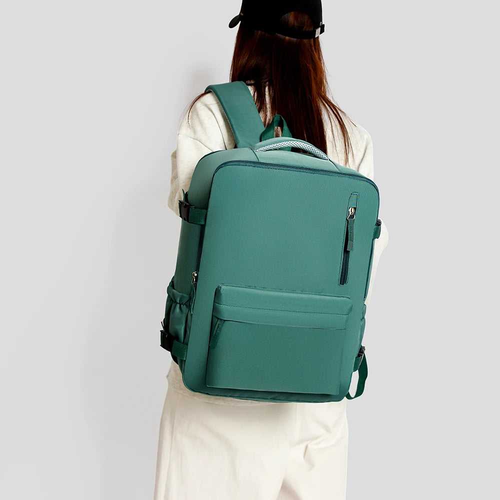 2-Piece 40×30×20cm 180 °   Full Opening Backpack Set, Large Carry-On with Tote Bag for Travel, Business, School & Daily Commuting