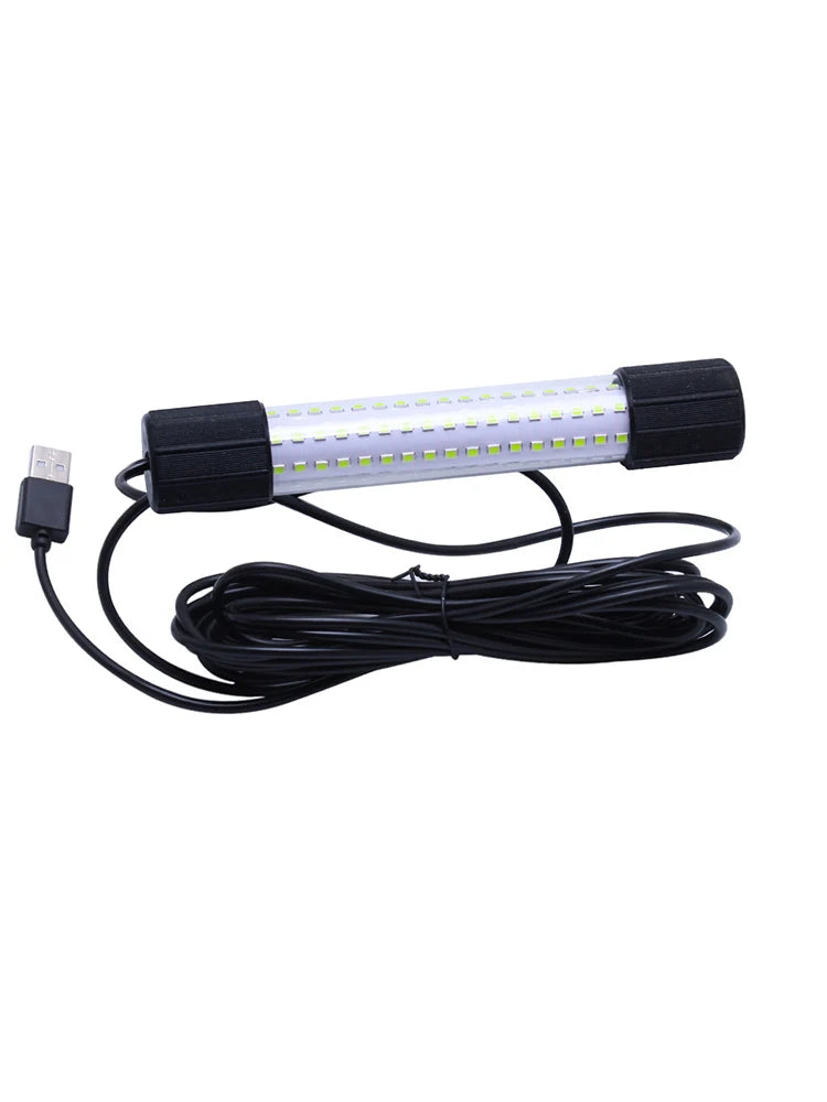 1 pc underwater LED fishing light, night fishing USB fishing light, multiple colors, portable fishing light, high brightness