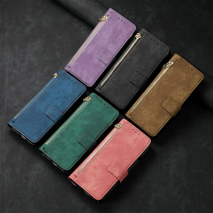 2 in 1 Magnetic Zipper Cards Solt Wallet Leather Case For Samsung Galaxy Z Fold 8 ultra 7 6 5  Wireless Charging Bag Purse Cover