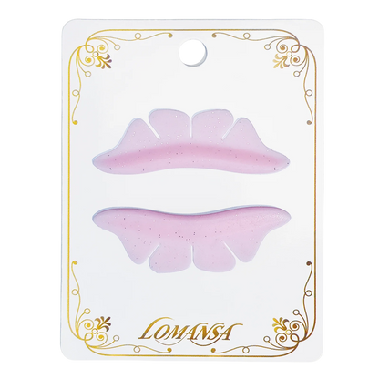 Lomansa 1 Pair Silicone Glitter Butterfly Lash Lift Pad Eyelash Perm Rod Shield Lash Lifting 3D Eyelash Curler Accessories Tool