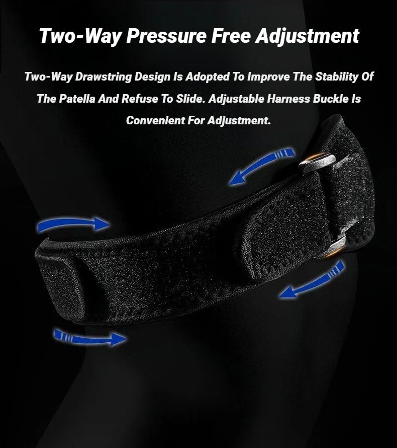 Patella Band Protection Kneecap Knee Tendon Support Strape Brace Adjustable Absorption Compression Pad Basketball