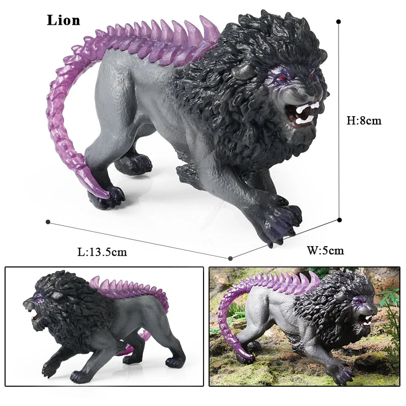 Oenux Mythical Dinosaur Dragon Tiger Golem Lion Snowmen Cattle Model Action Figures Artistical Decoration Collection Kid  Toy