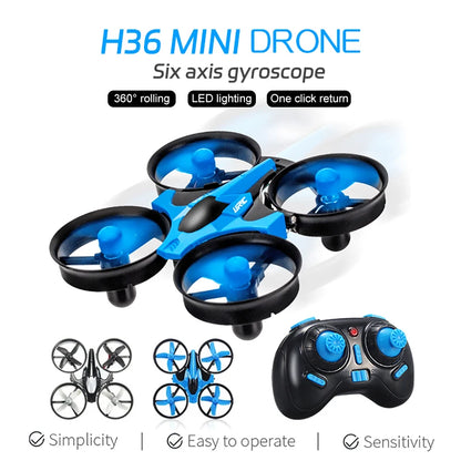 jjrc H36 Mini Drone 3D Flip Headless Mode Drones Air Pressure Height Maintain RC Quadcopter FPV Competition Dron Children's Toys
