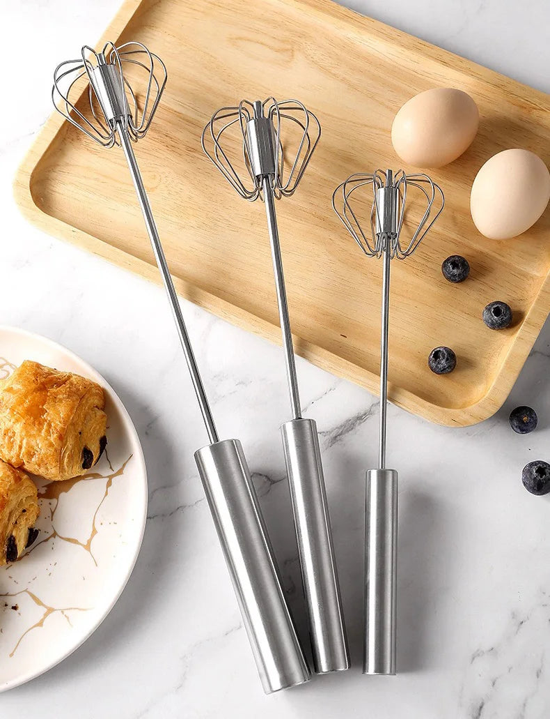 Semi Automatic Egg Beater Rotating Cream Egg Mixer Household Manual Egg Beater Baking Tool Kitchen Tools