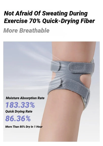 Patella Knee Brace Pro For Meniscus Adjustable Orthopedic Compression Patellar Tendon Support Strap With Pads Pain