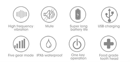 2025 Electric Toothbrush For Sound Wave Cleaning Multifunctional 3-in-1 Teeth Scaling Whitening USB Charging Oral Care