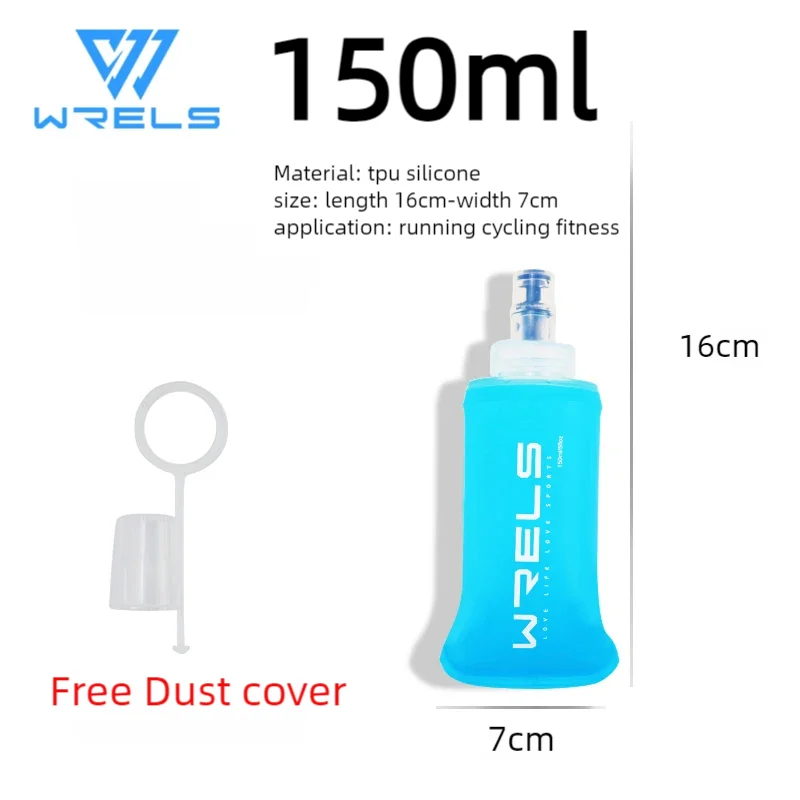 Cycling Sports Water Bottle Leak Proof Durable Soft Flask High Flow BPA Free Portable TPU Folding Water Cup Outdoor Running