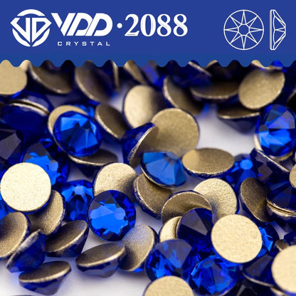 VDD SS16-SS30 High Quality AAAAA 2088 Rhinestones Crystal Flatback 8 Big 8 Small 16cut Stones For DIY Crafts Nail Art Decoration