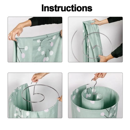 Quilt Drying Artifact Spiral Clothes Drying Rack Balcony Household Large Round Rotating Hanging Cooling Bed Sheets Quilt Cover S