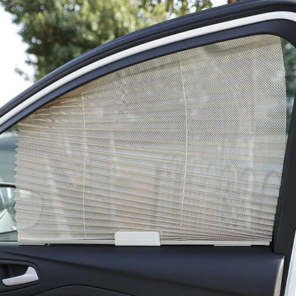 1PCS Car Side Folding Sunshade Retractable Car Front/Rear Window Sunshades Mesh UV Protect Curtain Foldable Auto Truck SunShield