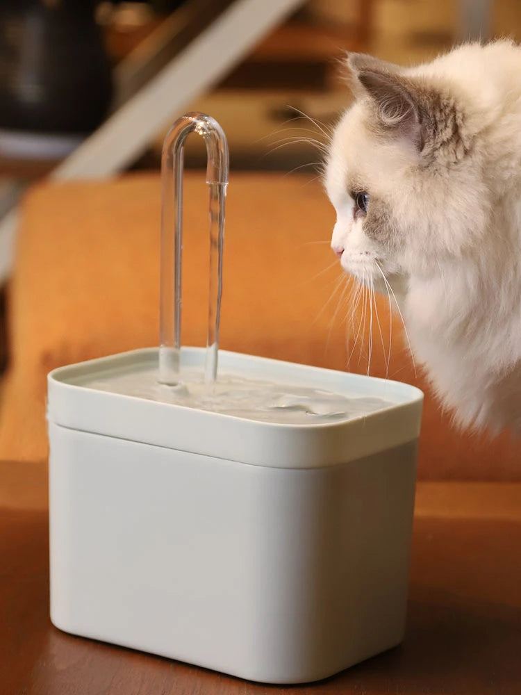 Ultra-Quiet Pet Water Fountain Auto Filter Electric Cat Dog Water Dispenser&Burnout Prevention Pump 1.5L Recirculate Filtrin