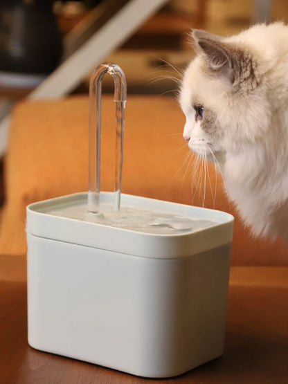 Ultra-Quiet Pet Water Fountain Auto Filter Electric Cat Dog Water Dispenser&Burnout Prevention Pump 1.5L Recirculate Filtrin
