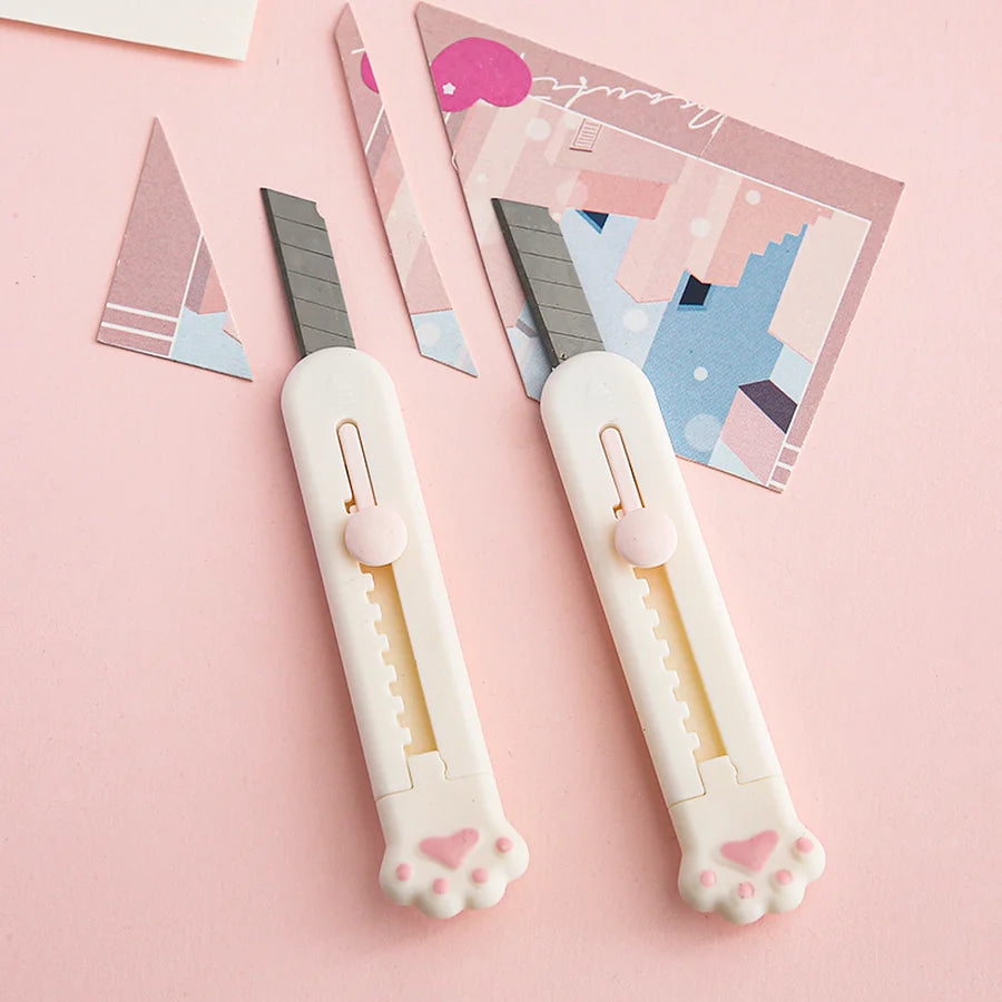 Mr.Paper Mini Cat Claw Utility Knife Creative Cute Convenient Hand Account Paper-cutting Tool Student Stationary Art Supplies