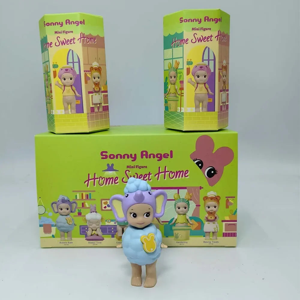 Sonny Angel Mini Figure Home Sweet Home Series Blind Box  Model Anime Doll Desktop Ornament Decor Toy Girl Birthday Gift