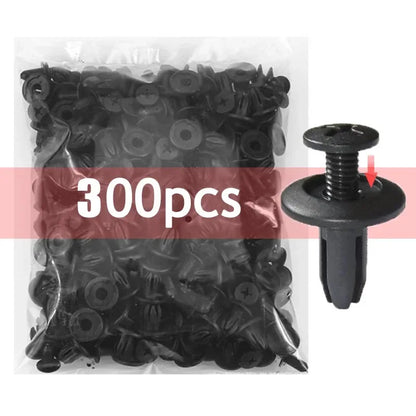 Car Bumper Fender 8mm Hole 1000/500/50Pcs Plastic Rivets Fastener Screw Door Trim Panel Retainer Fastener Clips Car Accessories