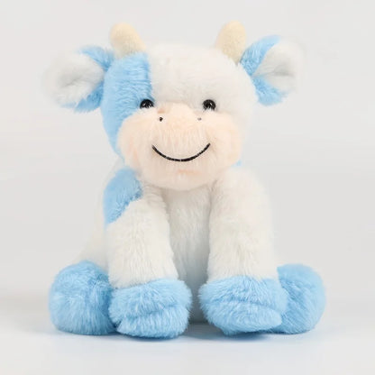Sitting Cow Plush Toys Super Soft Skin-friendly Sleep Companion Doll Interesting Realistic Animal Doll Birthday Gifts For Friend