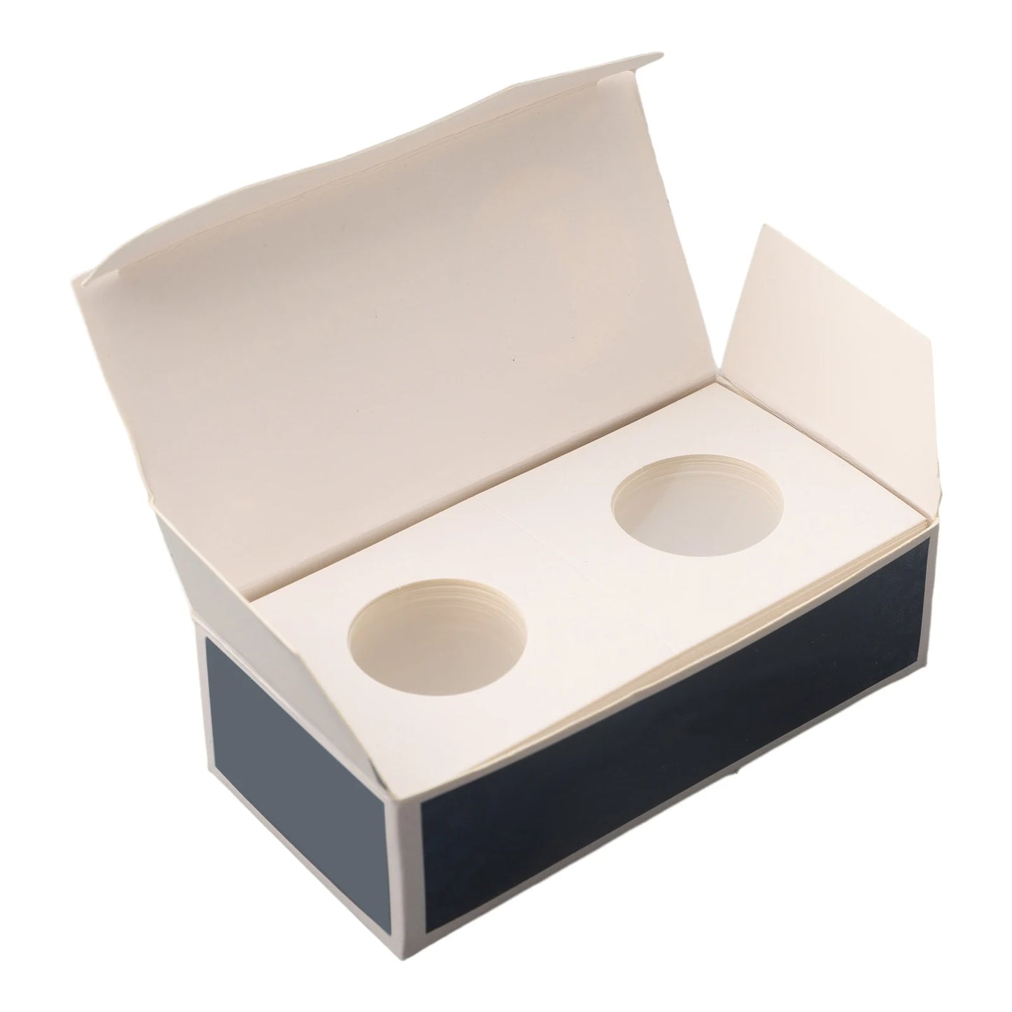 1 Set Coin Storage Stamp Holder Square Cardboard Case Coin Album Collection Coin Holders Flip Clip Coin Capsules Cover Storage