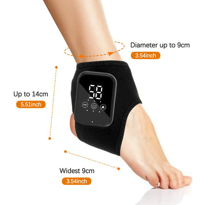 Cordless Heating Ankle Wrist Brace Vibration Massager Electric Hot Compress Massage Ankle Guard Wristband Hand Foot Protector