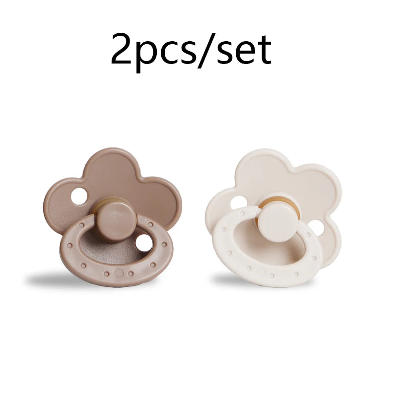 Modabebe Silicone Baby Pacifier Food Grade Silicone Newborn Soother Solid Color Dummies Silicone Nipple For Bebe 2PCS