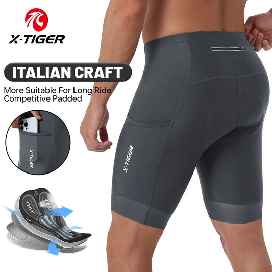 X-TIGER Cycling Shorts 6D Gel Cushioned Cycling Shorts MTB Cycling Briefs Cycling Lounge Pants Yoga Pants Sports Fitness Pants