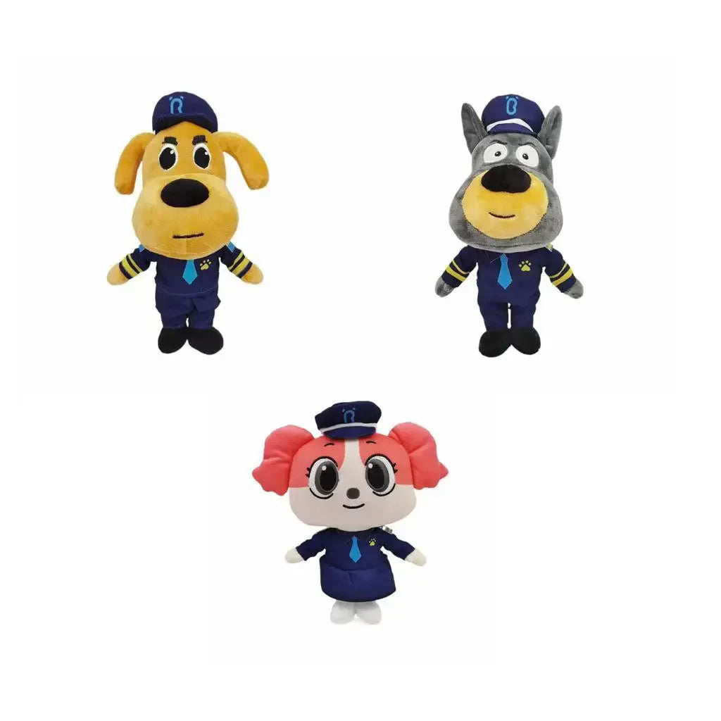 New Sheriff Labrador Dog Plush Toy Security Sergeant Labrador Wolf Dog Cartoon Doll Boys Girls Soft Stuffed Toys Children Gift