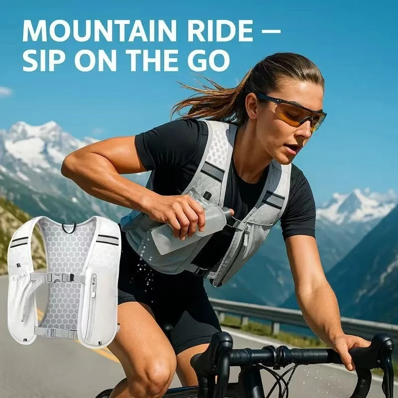 Light Weight Hydration Backpack for Outdoor Sports - Ergonomic Water Holder for Running, Cycling, Walking and Kayaking