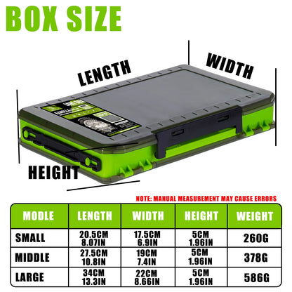 SAMOLLA Large Fishing Tackle Box Lure Storage Double Sided Lure Hook Boxes Baits Container Storage Case Fishing Accessories