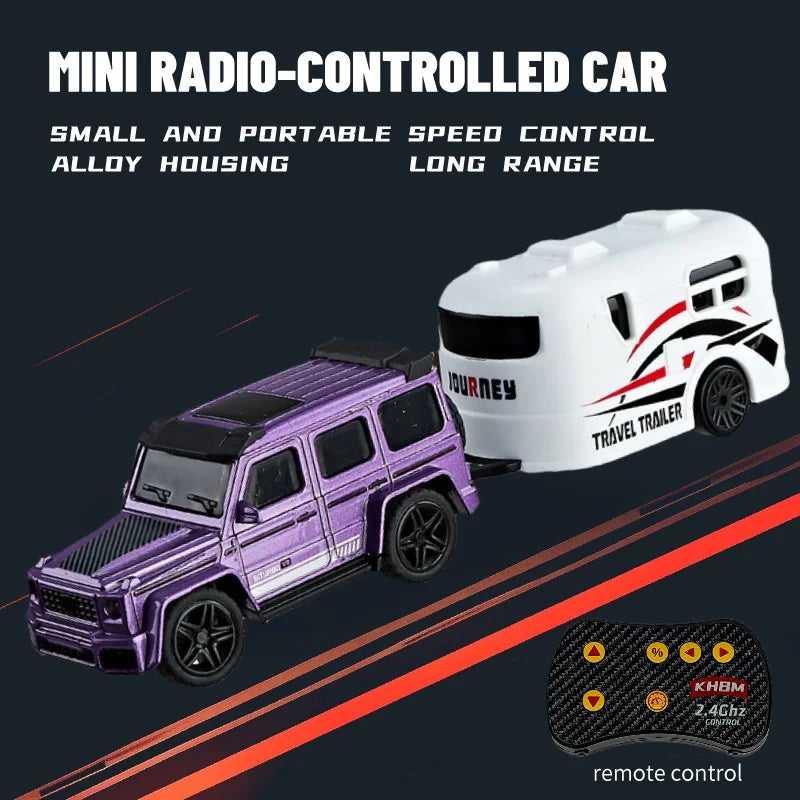 New RC Car MINI Alloy 1/64 Remote Control Car Convenient to Carry 60 Minutes of Work Time Children's Gifts Electronic Toys