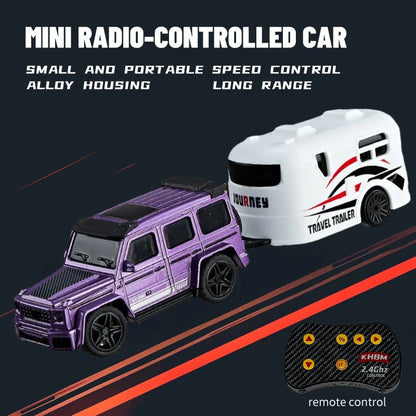 New RC Car MINI Alloy 1/64 Remote Control Car Convenient to Carry 60 Minutes of Work Time Children's Gifts Electronic Toys