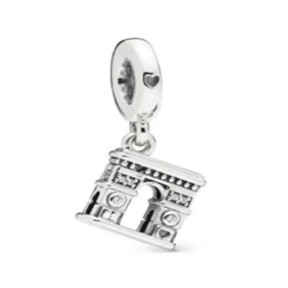 2025 New S925 Silver Spring Ball Bear Cross Pendant Suitable for Original Bracelets DIY Accessories Women's Charm Jewelry Gifts