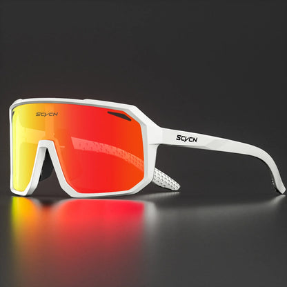 SCVCN Photochromic Cycling Glasses Bike Mountain Bicycle Golf UV400 Sunglasses Sport Protection Glasses for Men Women Baseball
