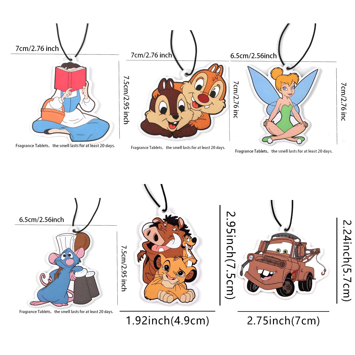 Cartoon Squirrel Fragrant Paper Auto Interiors Animals Car Fragrance Cabinet Bedroom Air Freshener Hangings Solid Perfume Gifts