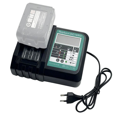 Replacement for Makita 14.4V - 18V Fast Battery Charger DC18RC for Makita Li-ion Battery BL1860 BL1850 3.0 A with LED Display