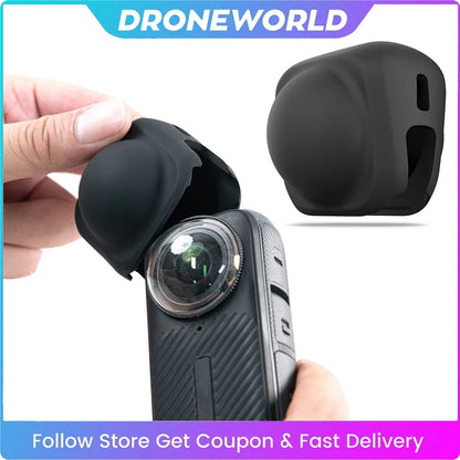 Lens Cap for Insta360 X5 X4 Protector Cover Accessories for Insta360 X4 Camera Anti-scratch Silicone Lens Protective Case