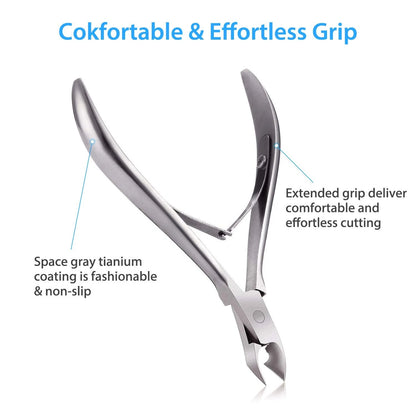 1/3pcs Cuticle Nippers Cutter Stainless Steel Nail Cuticle Trimmer Remover with Pointed Blade Scissors Pedicure Manicure Tool