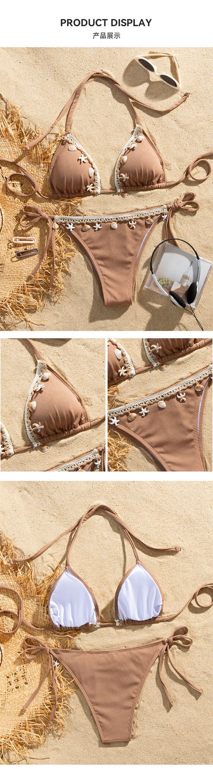 Sexy Bikinis 2026 Women's Swimwear Female Swimsuit For Swimming Wear Bathing Suits Brazilian Bikini Set Beachwear Pool Bather